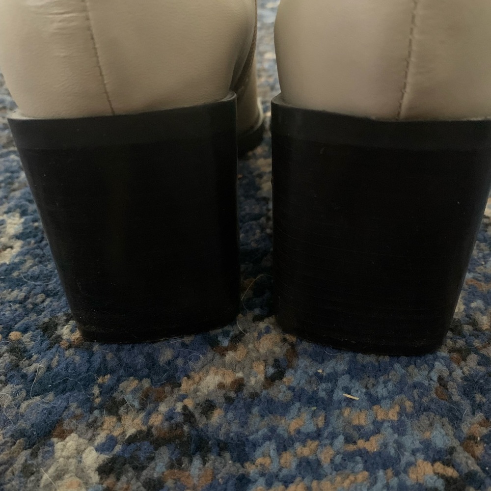 Calico retrospect cream off white chunky heel ankle boot bootie - Picture 5 of 6